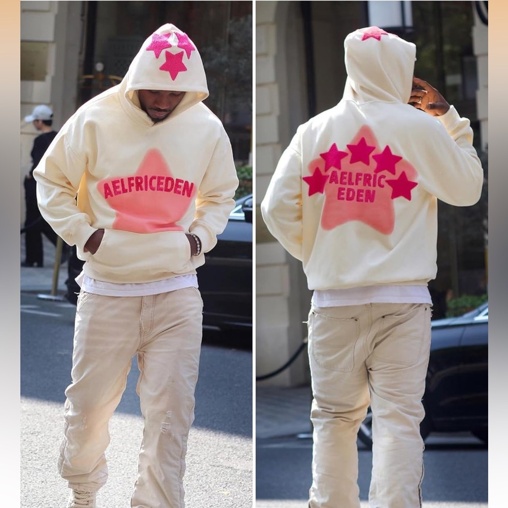 AELFRIC EDEN VINTAGE EMBROIDERY EDEN STAR  HOODIE